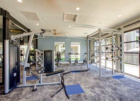 24-Hour Fitness Center With Free Weights