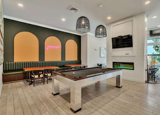 Apartments In Nashville for Rent - Octave Apartments -clubhouse pool table