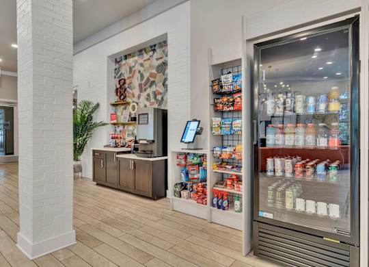 Apartments In Nashville for Rent - Octave Apartments - reception area with mini market