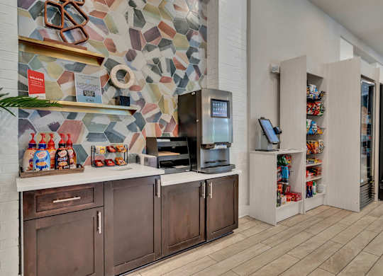 Apartments In Nashville for Rent - Octave Apartments - clubhouse complimentary coffee bar