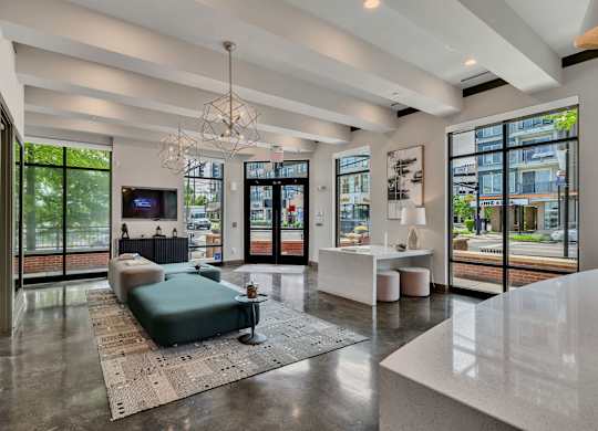 Apartments In Nashville for Rent - Octave Apartments - clubhouse relaxing area