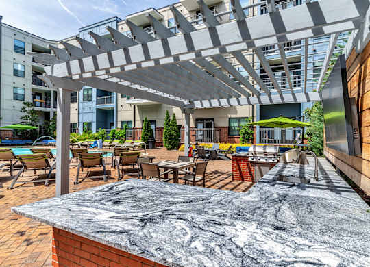 Pet-Friendly Apartments in Nashville, TN- Octave Apartments- Outdoor gourmet kitchen