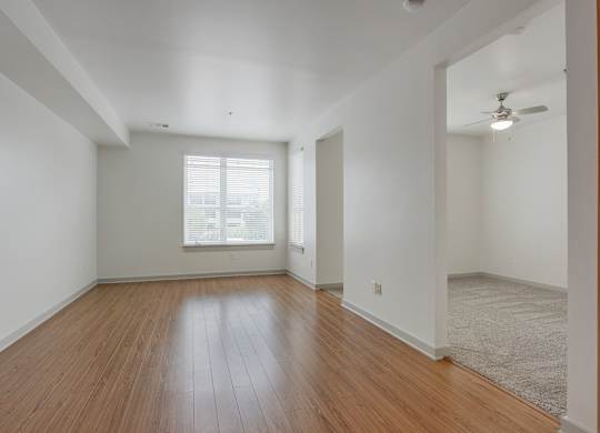 12 South Apartments - Nashville TN - kitchen with dark wood cabinets and stainless steel appliances