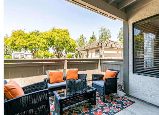 Large outdoor seating area