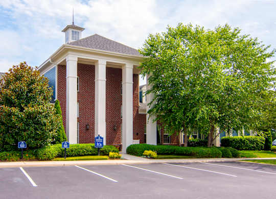 outside of clubhouse/parking lot