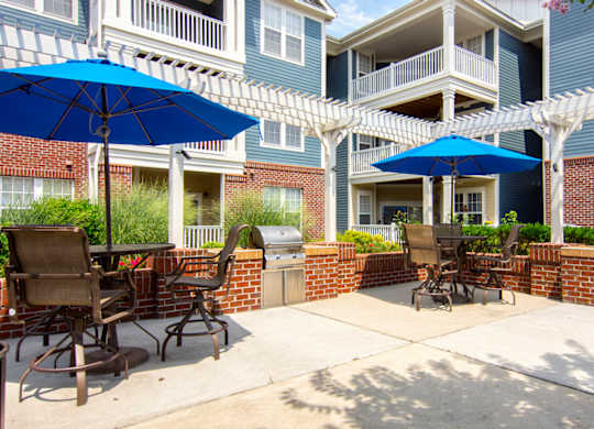 outside grill area