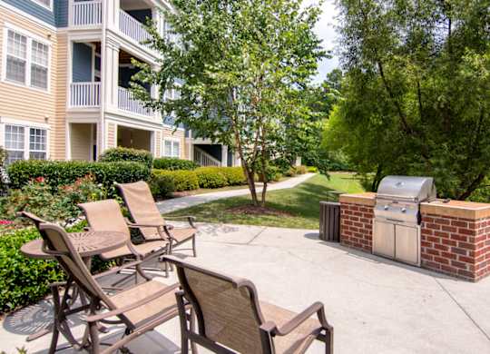 outside grill area