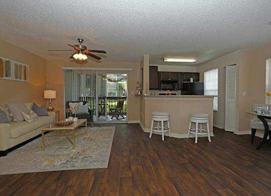Stonegate Apartments in Palm Harbor, FL photo of updated kitchen with breakfast nook