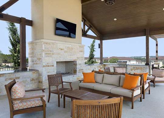 outdoor, covered, social area