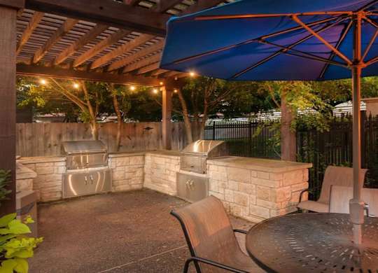 outside grill area