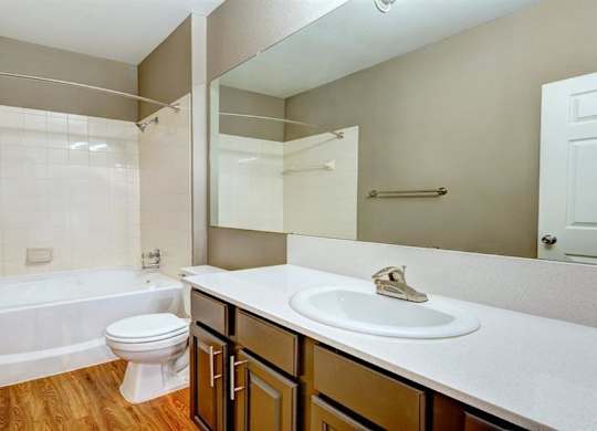 bathroom with updated countertops