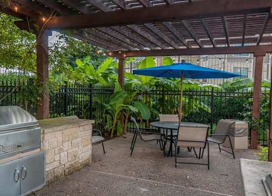 outside grill area