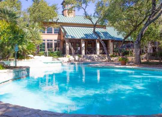 lagoon-style pool with WiFi access