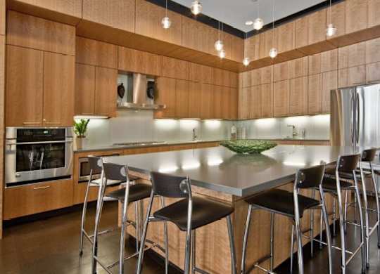 Kitchen area in clubhouse