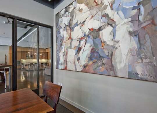 Table in clubhouse