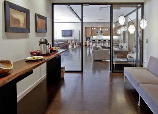 Waiting area in clubhouse