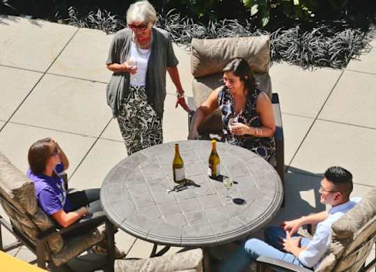 Outdoor seating area
