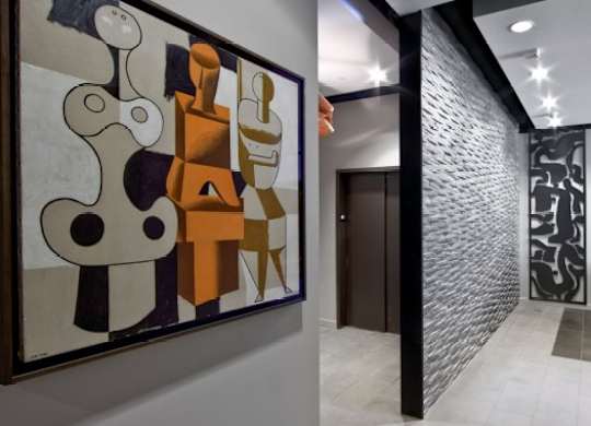 Modern looking clubhouse