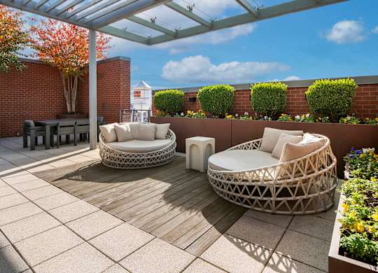 Photo of rooftop courtyard