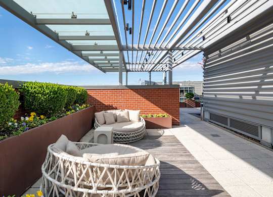Photo of rooftop courtyard