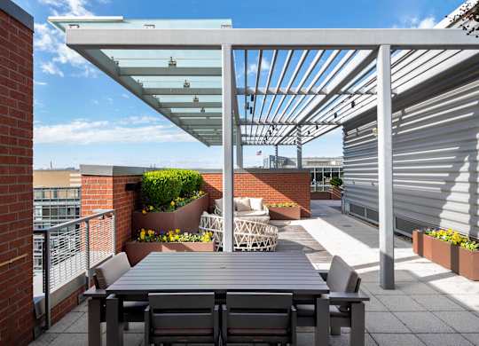 Photo of rooftop courtyard