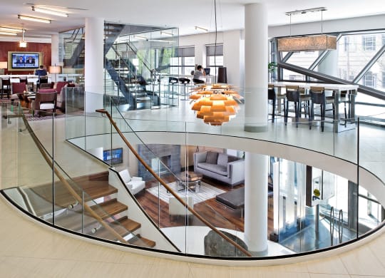 Photo of second floor lobby