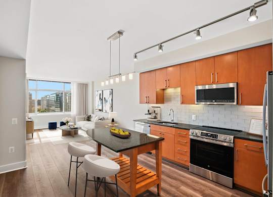 Photo of living and dining room
