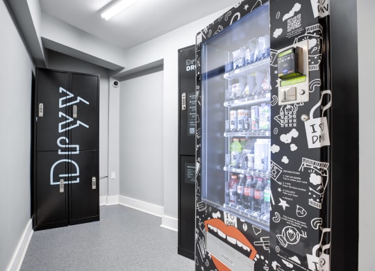 Dry cleaning lockers and vending machine at 1500 Arlington, Virginia, 22209