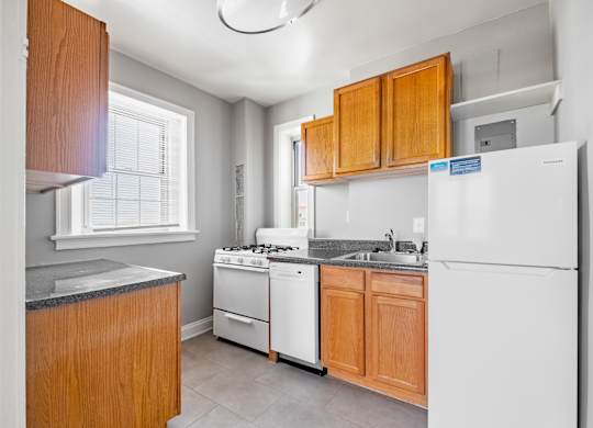 Classic apartment kitchen at The Melwood