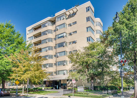 Building exterior at 2100 Connecticut, Washington, DC