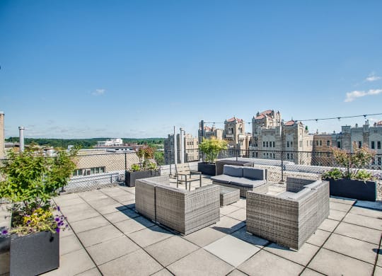 Rooftop deck at 2100 Connecticut, Washington