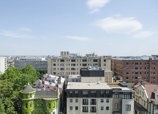 Rooftop view of Dupont Circle at 2100 Connecticut, Washington, DC, 20008