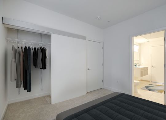 Two-bedroom apartment (virtually staged) at 2255 Wisconsin Avenue Apartments in the Glover Park neighborhood of Washington, DC 20007