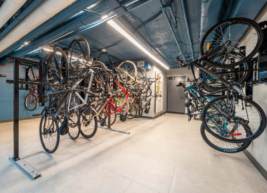 Bike storage with repair station at 1500 Arlington, Arlington, VA
