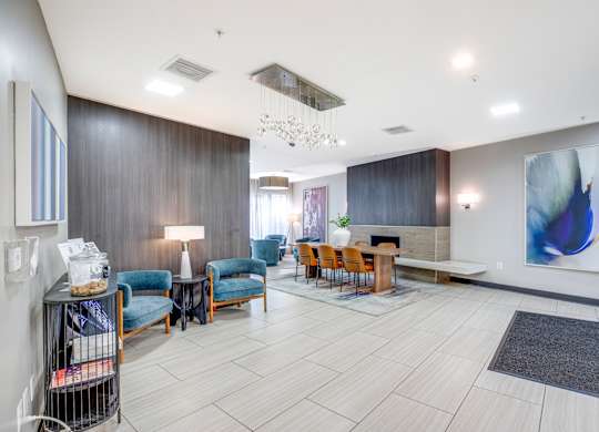 Lobby area at 2255 Wisconsin Avenue Apartments in the Glover Park neighborhood of Washington, DC 20007