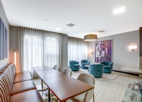 Lobby area at 2255 Wisconsin Avenue Apartments in the Glover Park neighborhood of Washington, DC 20007