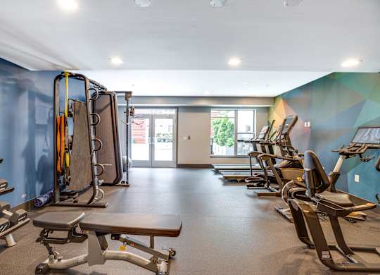New 24/7 fitness center at 2255 Wisconsin Avenue Apartments in Washington, DC 20007