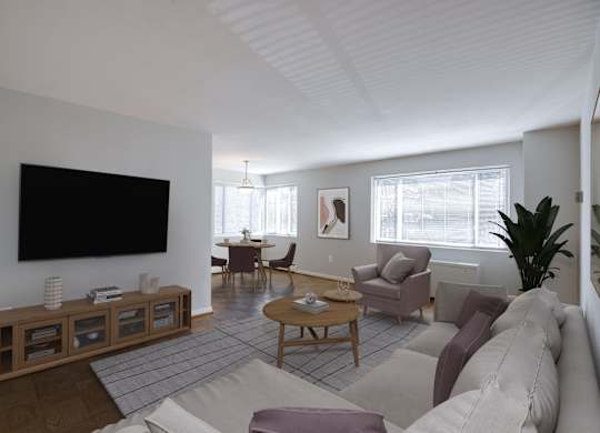 Living room at Legation House Apartments at 3737 Legation Street, NW, Washington, DC 20015