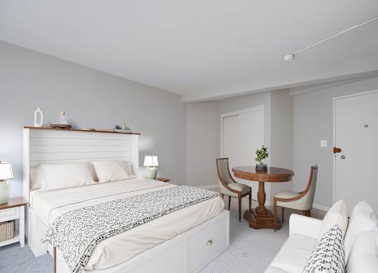 Studio apartment with murphy bed at The Livingston Apartments at  5437 Connecticut Avenue, NW Washington, DC 20015