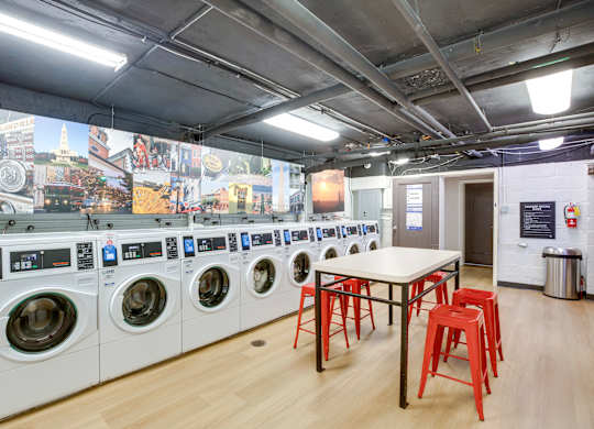 On-site laundry room at Mason Hall in Alexandria, VA 22314