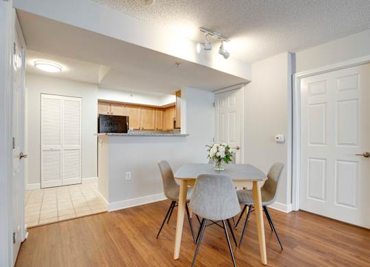 Dining area at West End Residences, Washington, 20037