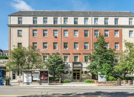 Street view of building exterior at Cathedral Mansions, Washington, DC, 20008