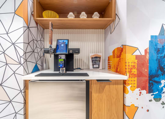 coffee station at 1500 Arlington, Virginia