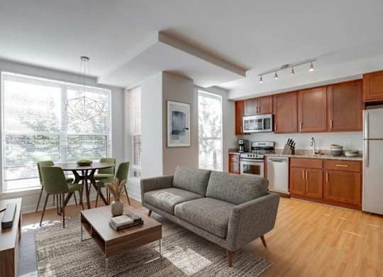 Living room at 1600 Pennsylvania Ave SE Apartments in Hill East, Washington, DC 20003