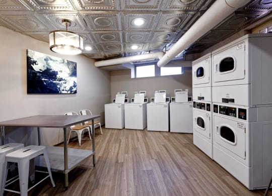 Laundry room with seating area at 4115 Wisconsin, Washington