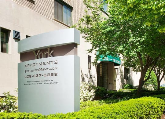 The York building exterior at The York and Potomac Park, Washington