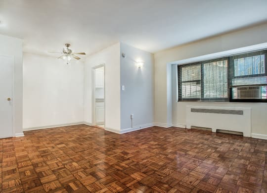 One-bedroom apartment living and dining area at Diplomat, Washington, DC