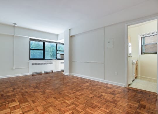 Studio apartment living and dining area at Diplomat, Washington