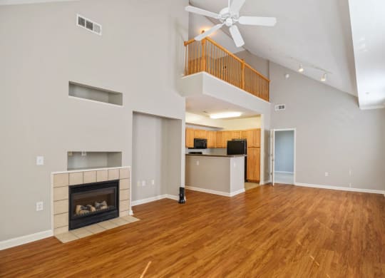 Vacant Living Area at The Residences at King Farm, Rockville, MD