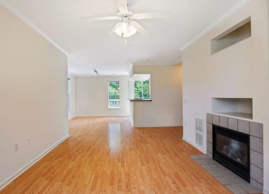 Fireplace Living at The Residences at King Farm, Rockville, MD